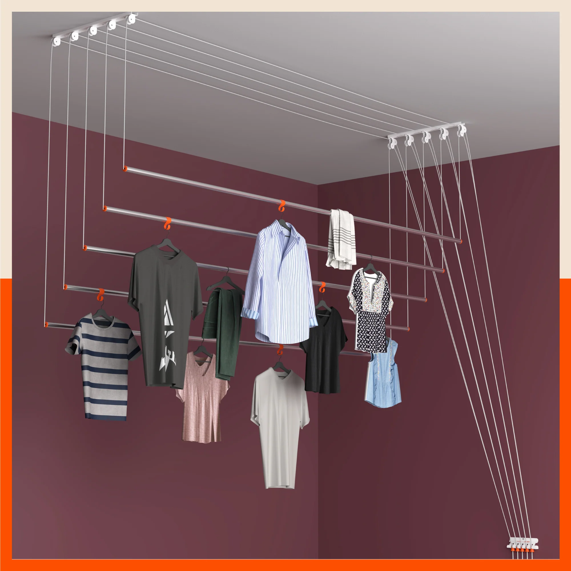 Cloth Hangers installation photo